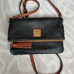 Dooney & Bourke Black Leather Crossbody Bag